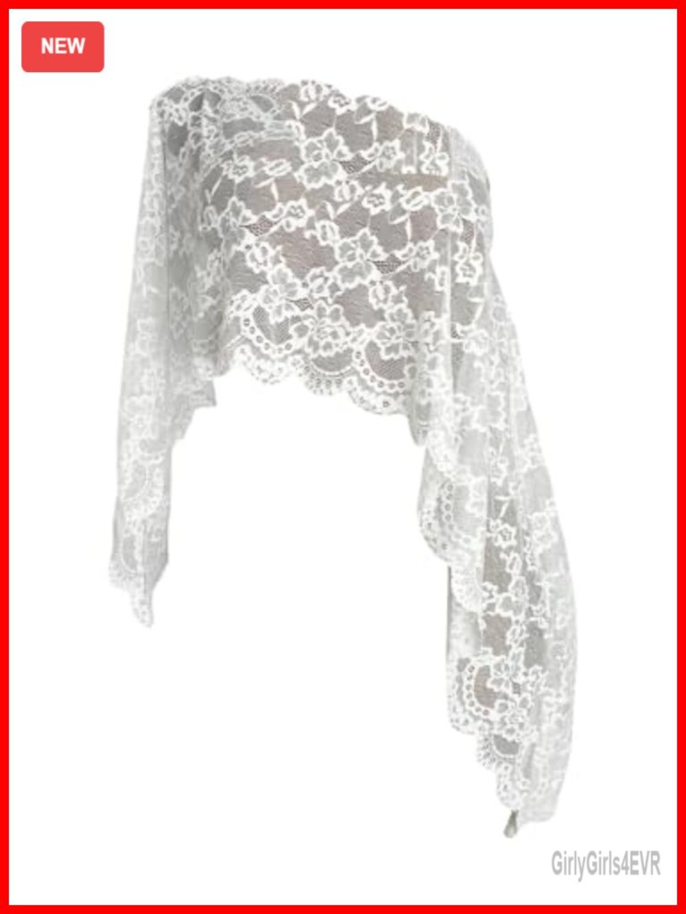 Y2K Floral Lace Off Shoulder Poncho Cape Top Concert Festival